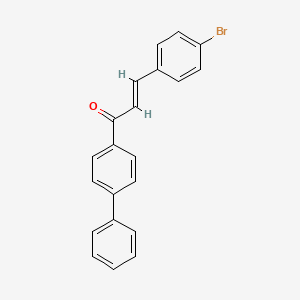 molecular formula C21H15BrO B2505347 (2E)-3-(4-溴苯基)-1-(4-苯基苯基)丙-2-烯-1-酮 CAS No. 343599-59-7