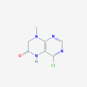 molecular formula C7H7ClN4O B2505356 4-氯-8-甲基-5,6,7,8-四氢蝶啶-6-酮 CAS No. 1707394-13-5
