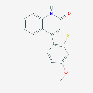 molecular formula C16H11NO2S B250543 9-methoxy[1]benzothieno[2,3-c]quinolin-6(5H)-one 