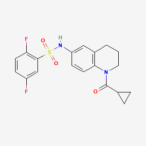 N-[1-(cyclopropanecarbonyl)-3,4-dihydro-2H-quinolin-6-yl]-2,5-difluorobenzenesulfonamide
