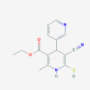 Ethyl 5-cyano-2-methyl-6-sulfanyl-1,4-dihydro-3',4-bipyridine-2-carboxylate