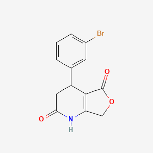 molecular formula C13H10BrNO3 B2505492 4-(3-bromophenyl)-4,7-dihydrofuro[3,4-b]pyridine-2,5(1H,3H)-dione CAS No. 338960-23-9