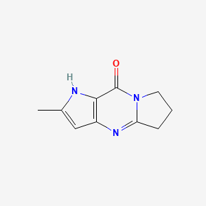 molecular formula C10H11N3O B2505503 2-methyl-1,5,6,7-tetrahydro-9H-dipyrrolo[1,2-a:3',2'-d]pyrimidin-9-one CAS No. 1708179-16-1