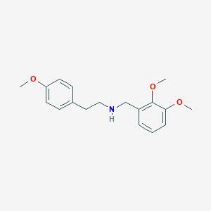 molecular formula C18H23NO3 B250551 N-(2,3-dimethoxybenzyl)-2-(4-methoxyphenyl)ethanamine 