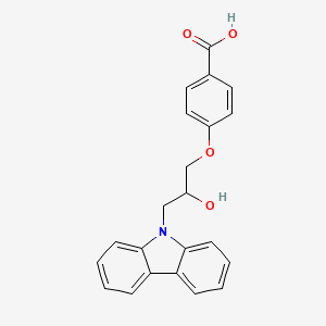 molecular formula C22H19NO4 B2505516 4-[3-(9H-carbazol-9-yl)-2-hydroxypropoxy]benzoic acid CAS No. 491615-97-5