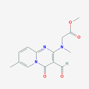 Methyl 2-[(3-formyl-7-methyl-4-oxopyrido[1,2-a]pyrimidin-2-yl)-methylamino]acetate