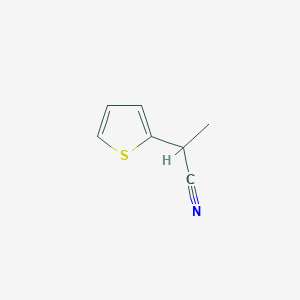 molecular formula C7H7NS B2505520 2-(Thiophen-2-yl)propanenitrile CAS No. 88701-59-1