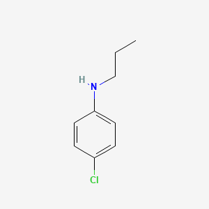 molecular formula C9H12ClN B2505527 Benzenamine, 4-chloro-N-propyl- CAS No. 73938-86-0