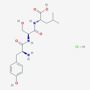 molecular formula C18H28ClN3O6 B2505532 Tyroserleutide (hydrochloride) CAS No. 852982-42-4
