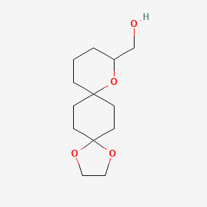 molecular formula C13H22O4 B2505534 (1,4,9-三氧杂-双螺[4.2.5.2]十五烷-10-基)-甲醇 CAS No. 2177266-35-0