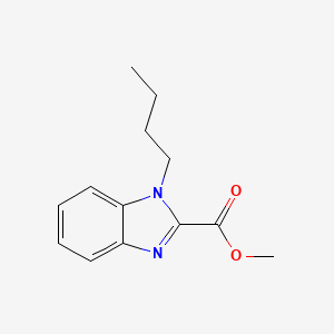 molecular formula C13H16N2O2 B2505537 1-丁基-1H-苯并[d]咪唑-2-甲酸甲酯 CAS No. 2411639-69-3
