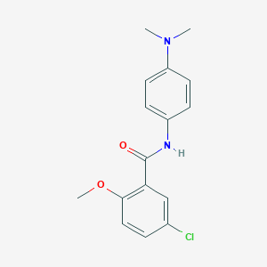 molecular formula C16H17ClN2O2 B250554 5-chloro-N-[4-(dimethylamino)phenyl]-2-methoxybenzamide 