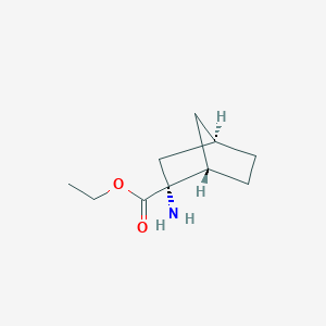 molecular formula C10H17NO2 B2505540 Ethyl (1S,2R,4R)-2-aminobicyclo[2.2.1]heptane-2-carboxylate CAS No. 2248387-45-1