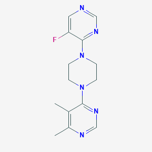 4-[4-(5-Fluoropyrimidin-4-yl)piperazin-1-yl]-5,6-dimethylpyrimidine