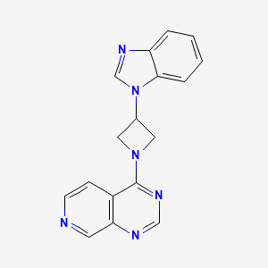 molecular formula C17H14N6 B2505580 1-(1-{pyrido[3,4-d]pyrimidin-4-yl}azetidin-3-yl)-1H-1,3-benzodiazole CAS No. 2380188-04-3