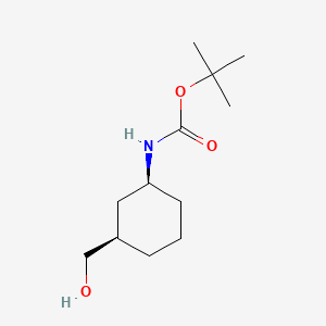 molecular formula C12H23NO3 B2505597 Tert-butyl[cis-3-(hydroxymethyl)cyclohexyl]carbamate CAS No. 1932640-02-2