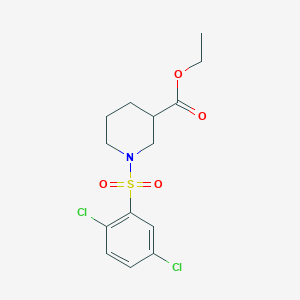molecular formula C14H17Cl2NO4S B250561 Ethyl 1-[(2,5-dichlorophenyl)sulfonyl]piperidine-3-carboxylate 