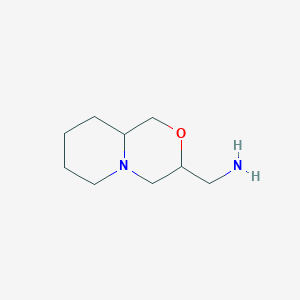 molecular formula C9H18N2O B2505635 八氢吡啶并[2,1-c]吗啉-3-基甲胺 CAS No. 141815-05-6