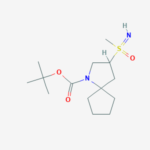 Tert-butyl 3-(methylsulfonimidoyl)-1-azaspiro[4.4]nonane-1-carboxylate
