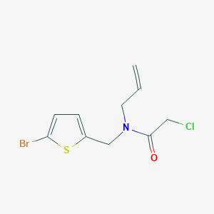 molecular formula C10H11BrClNOS B2505661 N-allyl-N-[(5-bromothien-2-yl)methyl]-2-chloroacetamide CAS No. 923223-48-7