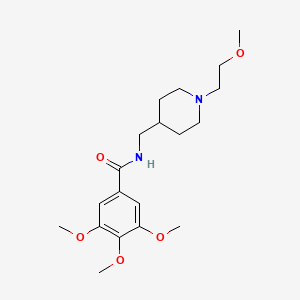 3,4,5-trimethoxy-N-((1-(2-methoxyethyl)piperidin-4-yl)methyl)benzamide