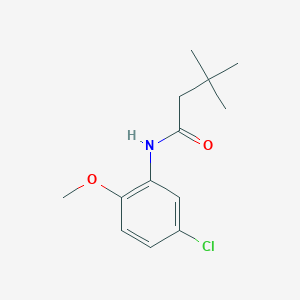 molecular formula C13H18ClNO2 B250568 N-(5-chloro-2-methoxyphenyl)-3,3-dimethylbutanamide 