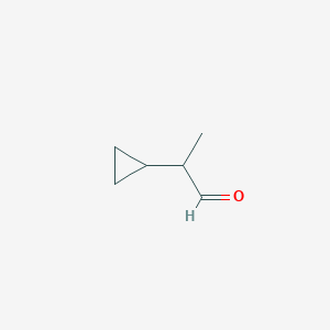 molecular formula C6H10O B2505687 2-环丙基-丙醛 CAS No. 98485-25-7