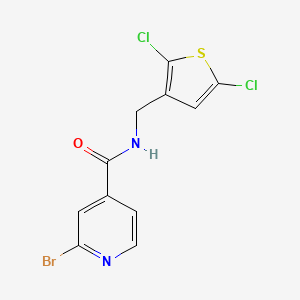 2-Bromo-N-[(2,5-dichlorothiophen-3-yl)methyl]pyridine-4-carboxamide