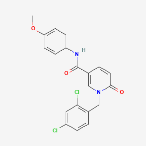 1-(2,4-dichlorobenzyl)-N-(4-methoxyphenyl)-6-oxo-1,6-dihydro-3-pyridinecarboxamide