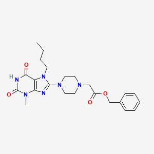 Benzyl 2-[4-(7-butyl-3-methyl-2,6-dioxopurin-8-yl)piperazin-1-yl]acetate