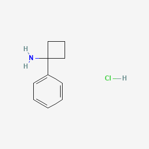 molecular formula C10H14ClN B2505739 1-Phenylcyclobutanamine hydrochloride CAS No. 120218-45-3; 1272756-07-6