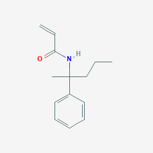 molecular formula C14H19NO B2505748 N-(2-Phenylpentan-2-yl)prop-2-enamide CAS No. 2411287-72-2