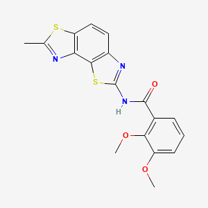 molecular formula C18H15N3O3S2 B2505755 2,3-dimethoxy-N-(7-methyl-[1,3]thiazolo[5,4-e][1,3]benzothiazol-2-yl)benzamide CAS No. 903355-40-8