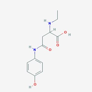 molecular formula C12H16N2O4 B2505784 2-(Ethylamino)-4-(4-hydroxyanilino)-4-oxobutanoic acid CAS No. 2055231-62-2