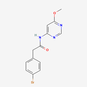 molecular formula C13H12BrN3O2 B2505789 2-(4-bromophenyl)-N-(6-methoxypyrimidin-4-yl)acetamide CAS No. 1421584-87-3