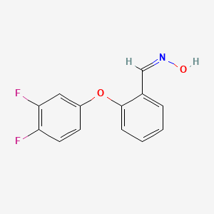 molecular formula C13H9F2NO2 B2505813 [2-(3,4-Difluorophenoxy)phenyl](hydroxyimino)methane CAS No. 451485-69-1