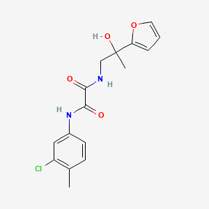 molecular formula C16H17ClN2O4 B2505823 N1-(3-氯-4-甲基苯基)-N2-(2-(呋喃-2-基)-2-羟基丙基)草酰胺 CAS No. 1396791-37-9