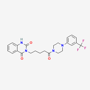 3-(5-oxo-5-{4-[3-(trifluoromethyl)phenyl]piperazin-1-yl}pentyl)quinazoline-2,4(1H,3H)-dione