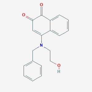 molecular formula C19H17NO3 B250586 4-[Benzyl(2-hydroxyethyl)amino]-1,2-naphthalenedione 