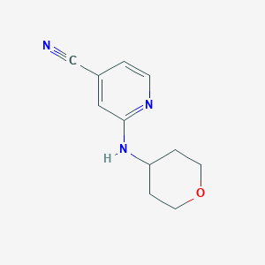 molecular formula C11H13N3O B2505863 2-(Oxan-4-ylamino)pyridine-4-carbonitrile CAS No. 1153232-11-1