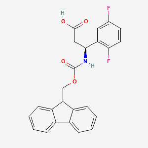 (S)-3-(2,5-Difluoro-phenyl)-3-(9H-fluoren-9-ylmethoxycarbonylamino)-propionic acid