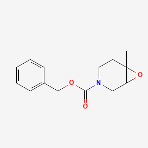 molecular formula C14H17NO3 B2505892 1-甲基-7-氧杂-3-氮杂双环[4.1.0]庚烷-3-羧酸苄酯 CAS No. 1639944-21-0