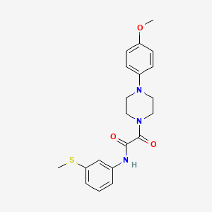 molecular formula C20H23N3O3S B2505895 2-(4-(4-甲氧基苯基)哌嗪-1-基)-N-(3-(甲硫基)苯基)-2-氧代乙酰胺 CAS No. 941998-64-7