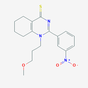 1-(3-Methoxypropyl)-2-(3-nitrophenyl)-5,6,7,8-tetrahydroquinazoline-4-thione