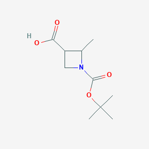 1-[(Tert-butoxy)carbonyl]-2-methylazetidine-3-carboxylic acid