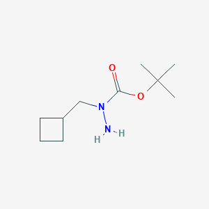 molecular formula C10H20N2O2 B2505950 Tert-butyl N-amino-N-(cyclobutylmethyl)carbamate CAS No. 2172455-83-1