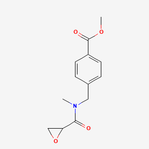 molecular formula C13H15NO4 B2505967 Methyl 4-[[methyl(oxirane-2-carbonyl)amino]methyl]benzoate CAS No. 2411284-01-8