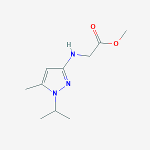 molecular formula C10H17N3O2 B2505998 Methyl 2-[(5-methyl-1-propan-2-ylpyrazol-3-yl)amino]acetate CAS No. 2247206-94-4