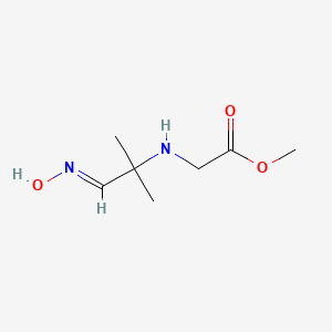 molecular formula C7H14N2O3 B2506029 Methyl 2-{[2-(hydroxyimino)-1,1-dimethylethyl]amino}acetate CAS No. 882750-19-8