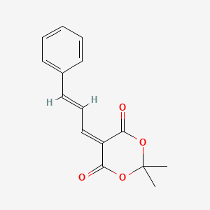 molecular formula C15H14O4 B2506037 2,2-Dimethyl-5-(3-phenyl-2-propenylidene)-1,3-dioxane-4,6-dione CAS No. 548765-13-5